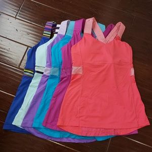 Lululemon Tanks- lot of 6 tanks